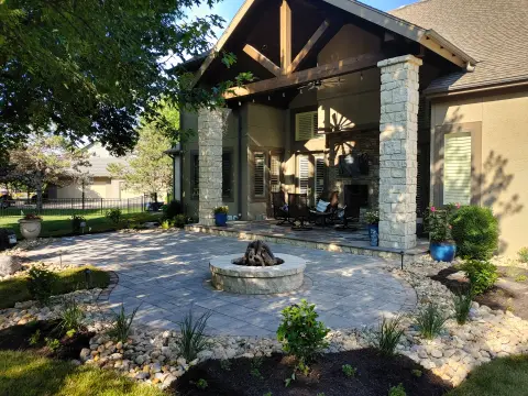 Spacious patio